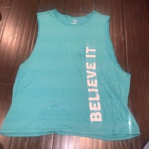 Danskin green workout tank top